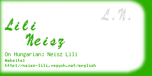 lili neisz business card